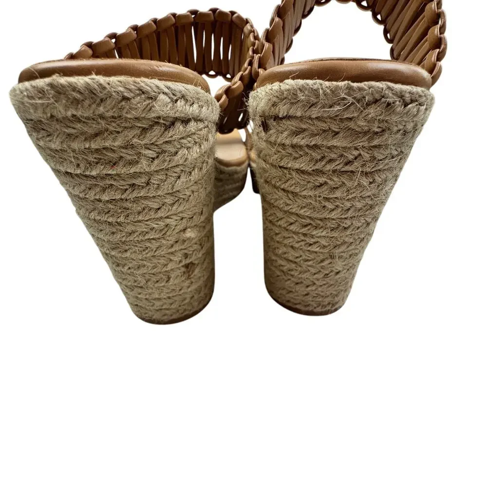 Delicious Boho Hippie Festival Natural Jute Espadrille Wedges Women's Size 9